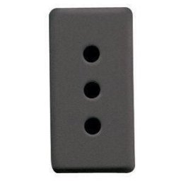 Gewiss PRESA 2 POLI+T 10A SYSTEM BLACK