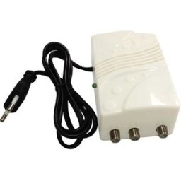 Tecnomat AMPLIFICATORE DA INTERNO 1 IN - 2 OUT GUADAGNO 25 dB Ø 9,52 mm