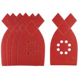 Stanley 5 FOGLI ABRASIVI GRANA 240 A PUNTA ATTACCO A STRAPPO PER MULTILEVIGATRICE