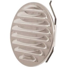 Tecnomat GRIGLIA DA INCASSO IN INOX Ø130 mm CON RETE E MOLLA PER INCASSO VARIABILE DA 80 A 125 mm