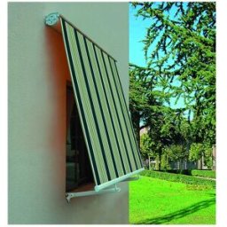 San Giorgio TENDA DA SOLE A CADUTA CASSONATA RIGATO VERDE 300x300 cm (LxH)