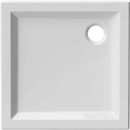 Tecnomat PIATTO DOCCIA SERIE MIAMI IN ACRILICO BIANCO 70x70 H 6 cm PILETTA Ø 90 mm