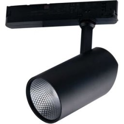 Intec_fan PROIETTORE LED PER SISTEMA A BINARIO ACTION 20W 2000 lumen 4000K LUCE BIANCA COLORE NERO