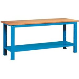 Fami BANCO DA LAVORO 200x75x88 cm SMONTATO PIANO MULTIPLEX COLORE BLU (LxPxH)
