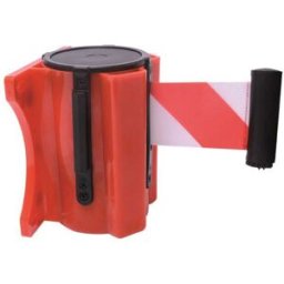 Vigor NASTRO SEPARATORE BIANCO E ROSSO 3 m RETRATTILE A PARETE CORPO ABS