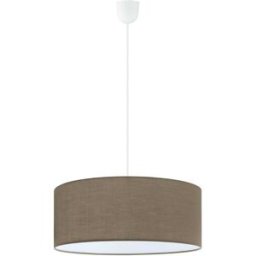 Eglo SOSPENSIONE ROSSANO 3xE27 FINO A 60W POLICARBONATO E TESSUTO TAUPE Ø 480x1345 mm
