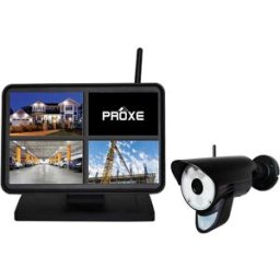 Proxe KIT TVCC SENZA FILI DIGITALE CON TELECAMERA ESTERNO A COLORI CON LUCE
