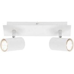 Brilo BARRA A 2 LUCI RUN 2xGU10 FINO A 40 W BIANCO ORIENTABILE 290x80x123 mm
