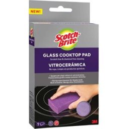 3M SPUGNA SCOTCH BRITE PER VETROCERAMICA SENZA PRODOTTI CHIMICI VIOLA 1 PEZZO