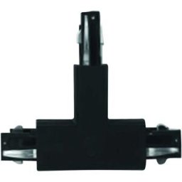Intec_fan CONNETTORE TRACK SINISTRO A ''T'' PER SISTEMA A BINARIO CON GUIDA TRIFASE COLORE NERO