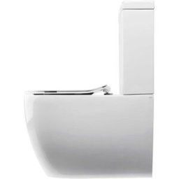 AXA VASO MONOBLOCCO SERIE GLOMP FILO MURO SCARICO MULTIPLO IN CERAMICA BIANCA