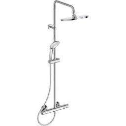 Ideal Standard COLONNA DOCCIA IDEALSTANDARD CERATHERM25 3 GETTI CROMO SOFFIONE ABS Ø250 mm MISCEL TERMOSTATICO