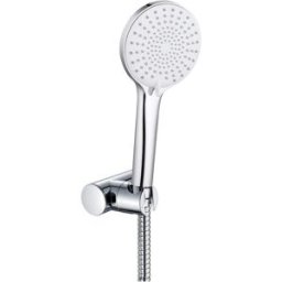 Aquapro KIT DOCCIA GILDA 3.0 3 GETTI CROMO ANTICALCARE CON FLESSIBILE E SUPPORTO