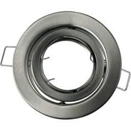 Intec_fan GHIERA A INCASSO REFLEX TONDA COLORE NIKEL ORIENTABILE 15° PER GU10 O MR16 Ø 100 mm