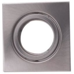 Intec_fan GHIERA A INCASSO REFLEX QUADRA COLORE NIKEL ORIENTABILE 15° PER GU10 O MR16 82x82 mm