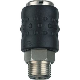 Ani 2 RACCORDI RAPIDI 3/8 M UNIVERSALI PER ARIA COMPRESSA FILETTATI A RUBINETTO