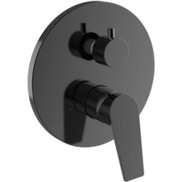 Tecnomat MISCELATORE DOCCIA INCASSO 2 VIE AQUASANIT LIFE NERO CARTUCCIA Ø 35 mm