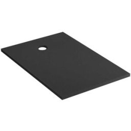 Tecnomat PIATTO DOCCIA IN MARMORESINA NERO 70X120 cm H 3 cm PILETTA Ø 90 mm