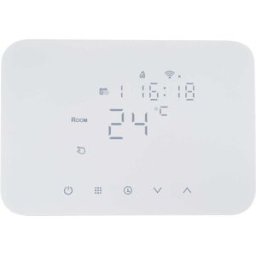 Isnatch CRONOTERMOSTATO DA PARETE WI-FI A BATTERIA SOFT TOUCH COLORE BIANCO
