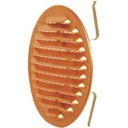 Tecnomat GRIGLIA DA INCASSO IN RAME Ø180 mm CON RETE E MOLLA PER INCASSO VARIABILE DA 125 A 160 mm