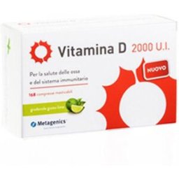 METAGENICS BELGIUM bvba VITAMINA D 2000 U.I. 168 Compresse masticabili