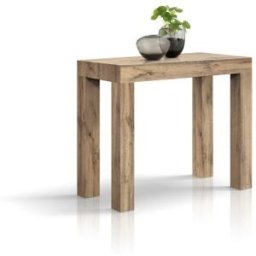 Pazzo Design Tavolo Consolle allungabile, Rovere rustico, Nobilitato, Made in Italy, da 45 a 300 cm