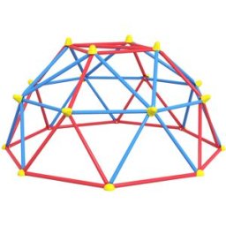 Outsunny Struttura per Arrampicata per Bambini 3-8 Anni in Metallo per 4 Bimbi con Design Sicuro e Resistente Ø183x90cm Multicolore Aosom