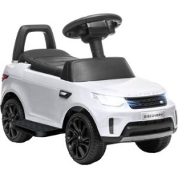 Aiyaplay Macchina per Bambini con Licenza Land Rover 6V, Funzionamento Elettrico e a Spinta, Velocità 3km/h, Bianco