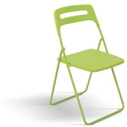 Pazzo Design Sedia pieghevole Peter Verde set da 6 sedie struttura in metallo