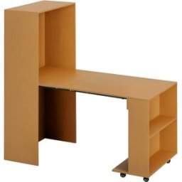 Homcom Tavolo Pieghevole da Pranzo max 3 Persone, in Truciolato e Acciaio, 75x144x144.5 cm, color Legno Aosom