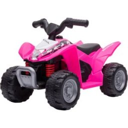 Aiyaplay Quad Elettrico per Bambini 18-36 Mesi con Luci LED, Clacson e Pedali, 65.5x38.5x43.5 cm, Rosa