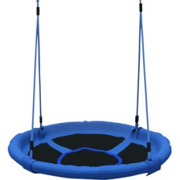 Homcom Altalena Rotonda per Bambini, Altalena da Giardino a Nido, Regalo bambino Interno ed Esterno 100x180cm Aosom