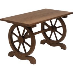 Outsunny Tavolo da Giardino Stile Country con Gambe a Ruota, in Legno di Abete Resistente alle Intemperie 113x60x65cm Aosom