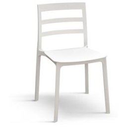 Pazzo Design Sedia Luca set da 4 sedie bianco in Polipropilene
