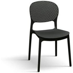Pazzo Design Sedia Anita Nero set da 4 sedie in Polipropilene