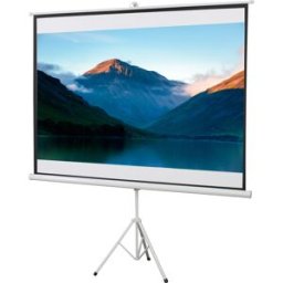 Homcom Schermo per Videoproiettore 100 Pollici con Treppiedi per Home Cinema Formato 4:3 Facile da Montare e Trasportare Aosom