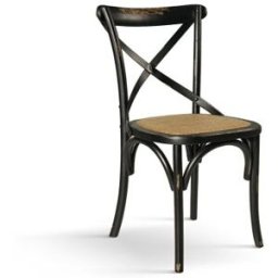 Pazzo Design Sedia Oscar Nero Consumato set da 4 sedie