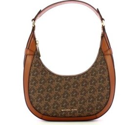 Michael Kors Preston Sm Crescent Tz Shldr 227 Marrone