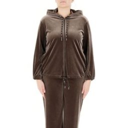 PERSONA by MARINA RINALDI Felpa in velluto MARRONE S