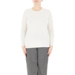 PERSONA by MARINA RINALDI Maglia misto lana PANNA M