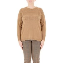 PERSONA by MARINA RINALDI Maglione misto lana CAMMELLO S
