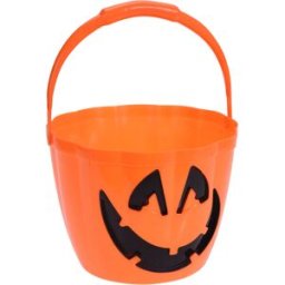 altri brand Secchiello zucca Halloween con LED 22x17 cm