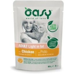 Oasy Cat Adult Light in Fat con Pollo Bocconcini in Salsa 85 g