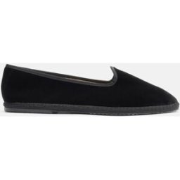 Scarosso Valentino Nero Velluto - Uomo Friulane Slippers Nero - Velluto 45