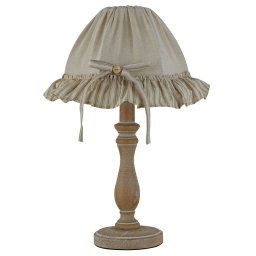 Base Lume Legno Naturale 1Xe27 12X12X30Cm