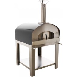Seven Italy Ade Antracite - Forno a legna da esterno con carrello