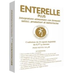 BROMATECH Srl Enterelle Plus - Integratore alimentare a base di fermenti lattici - 24 capsule