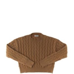 E.L.S.Y. Maglione a trecce CAMMELLO 36