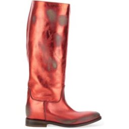 Strategia By Elena Iachi Stivali in pelle ROSSO 36