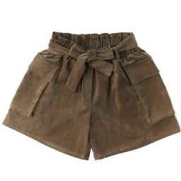 E.L.S.Y. Shorts in velluto FANGO 42